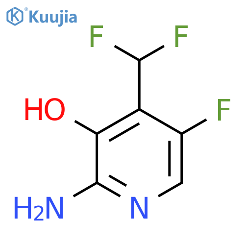 2-Amino-4-(difluoromethyl)-5-fluoro-3-hydroxypyridine structure