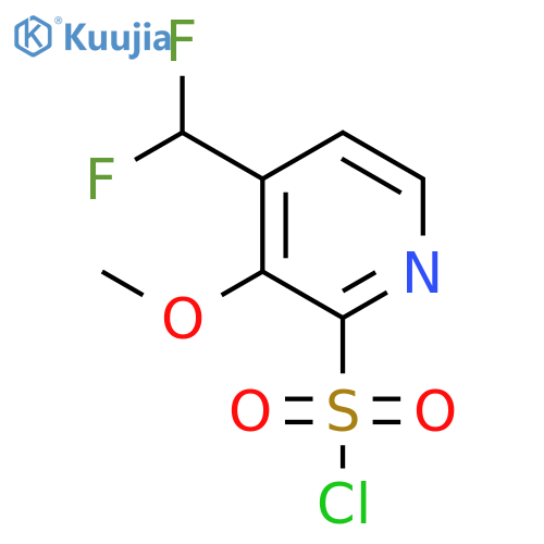 4-(Difluoromethyl)-3-methoxypyridine-2-sulfonyl chloride structure