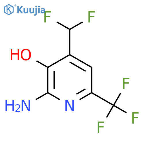 2-Amino-4-(difluoromethyl)-3-hydroxy-6-(trifluoromethyl)pyridine structure