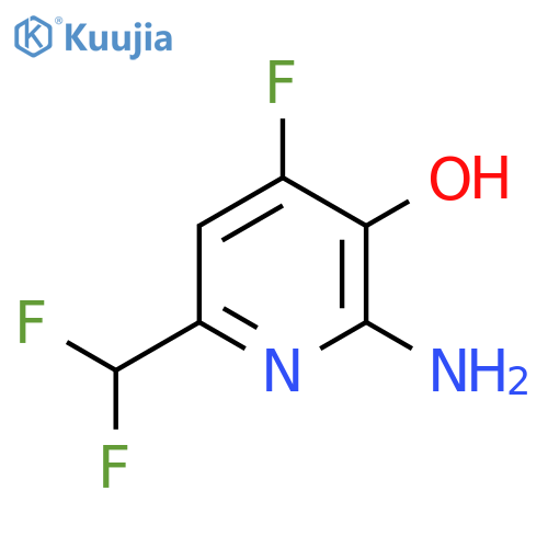 2-Amino-6-(difluoromethyl)-4-fluoro-3-hydroxypyridine structure