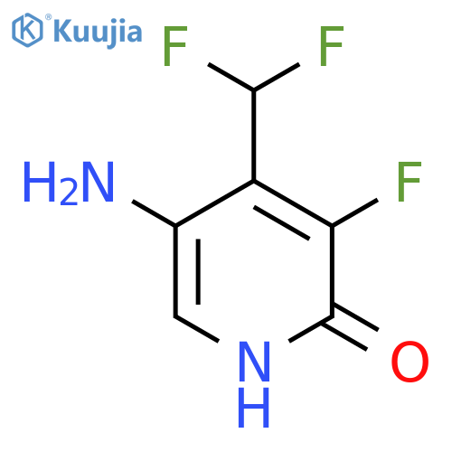 5-Amino-4-(difluoromethyl)-3-fluoro-2-hydroxypyridine structure