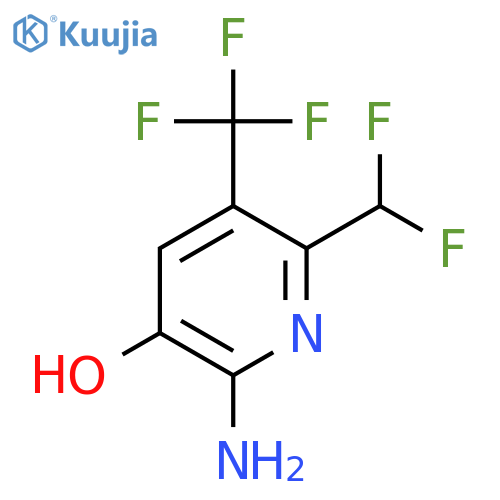 2-Amino-6-(difluoromethyl)-3-hydroxy-5-(trifluoromethyl)pyridine structure