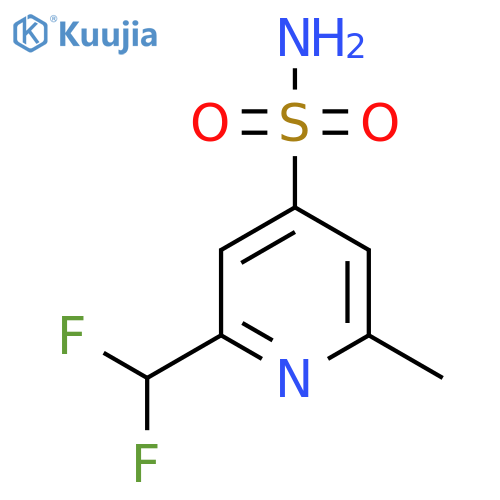 2-(Difluoromethyl)-6-methylpyridine-4-sulfonamide structure
