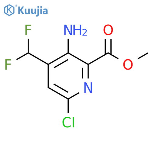 Methyl 3-amino-6-chloro-4-(difluoromethyl)pyridine-2-carboxylate structure
