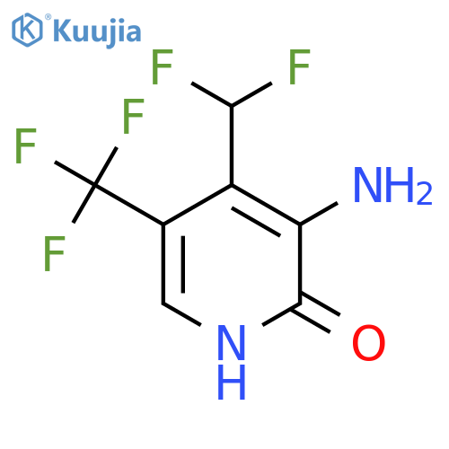 3-Amino-4-(difluoromethyl)-2-hydroxy-5-(trifluoromethyl)pyridine structure