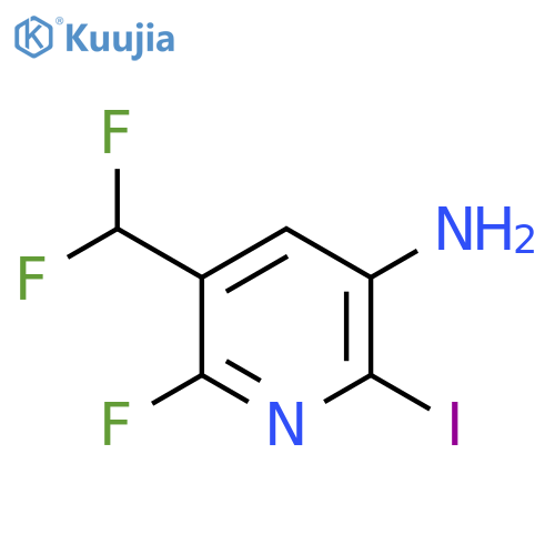 3-Amino-5-(difluoromethyl)-6-fluoro-2-iodopyridine structure