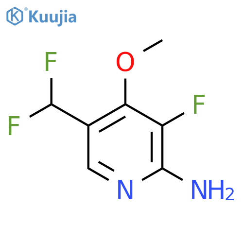 2-Amino-5-(difluoromethyl)-3-fluoro-4-methoxypyridine structure