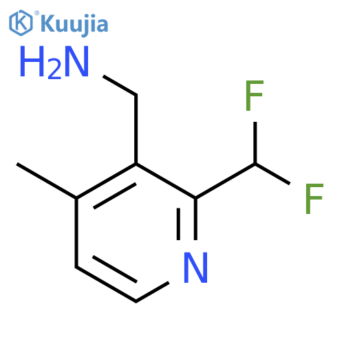 3-(Aminomethyl)-2-(difluoromethyl)-4-methylpyridine structure