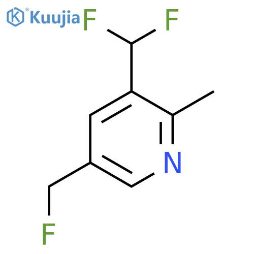3-(Difluoromethyl)-5-(fluoromethyl)-2-methylpyridine structure