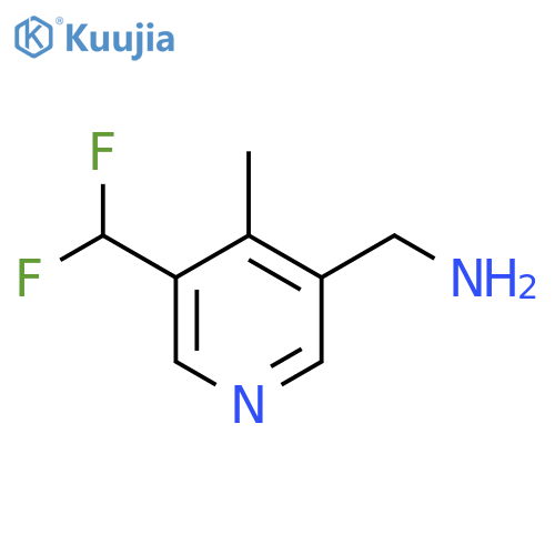 3-(Aminomethyl)-5-(difluoromethyl)-4-methylpyridine structure