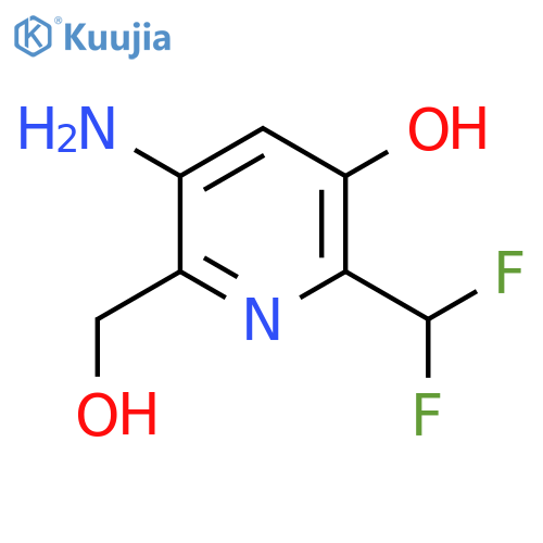 5-Amino-2-(difluoromethyl)-3-hydroxypyridine-6-methanol structure