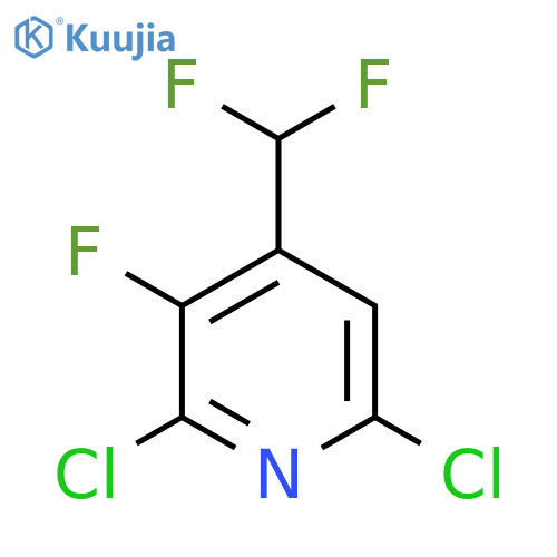 2,6-Dichloro-4-(difluoromethyl)-3-fluoropyridine structure