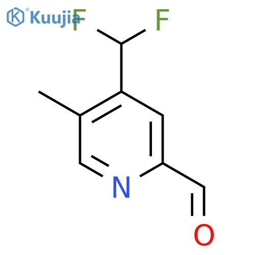4-(Difluoromethyl)-5-methylpyridine-2-carboxaldehyde structure