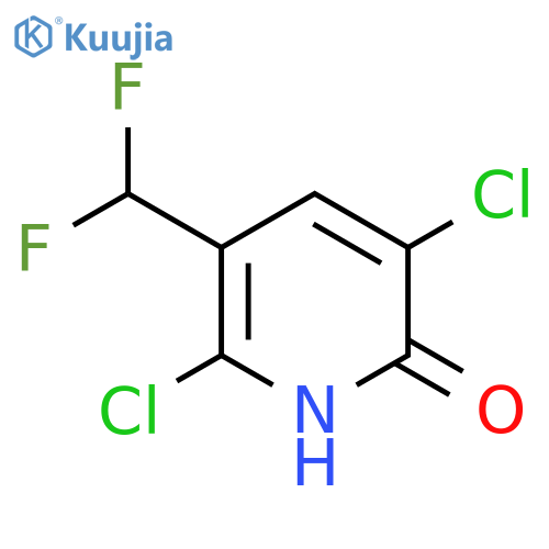 3,6-Dichloro-5-(difluoromethyl)pyridin-2-ol structure
