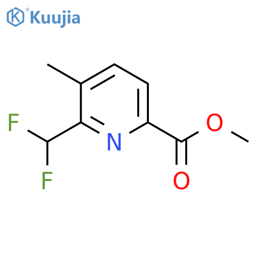 Methyl 2-(difluoromethyl)-3-methylpyridine-6-carboxylate structure