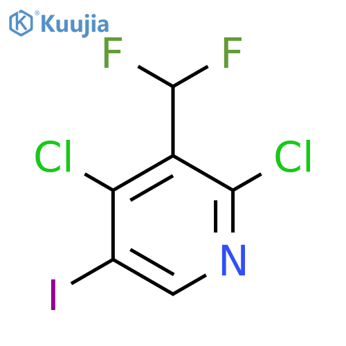 2,4-Dichloro-3-(difluoromethyl)-5-iodopyridine structure