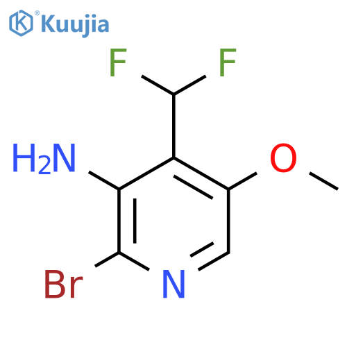 3-Amino-2-bromo-4-(difluoromethyl)-5-methoxypyridine structure