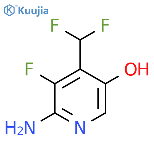 2-Amino-4-(difluoromethyl)-3-fluoro-5-hydroxypyridine structure