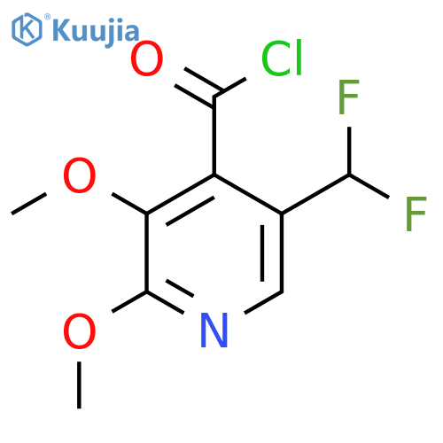5-(Difluoromethyl)-2,3-dimethoxypyridine-4-carbonyl chloride structure