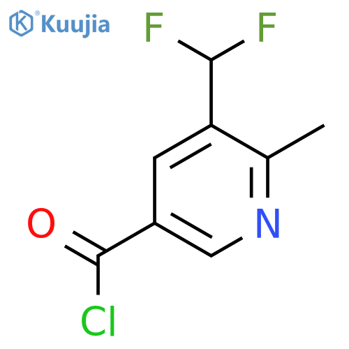 3-(Difluoromethyl)-2-methylpyridine-5-carbonyl chloride structure