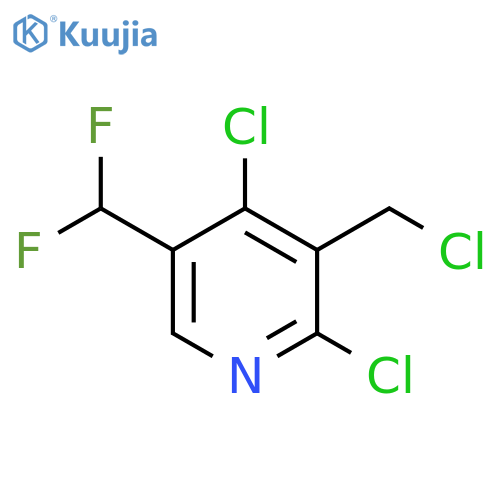 3-(Chloromethyl)-2,4-dichloro-5-(difluoromethyl)pyridine structure