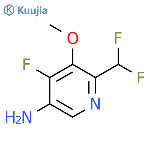 5-Amino-2-(difluoromethyl)-4-fluoro-3-methoxypyridine structure