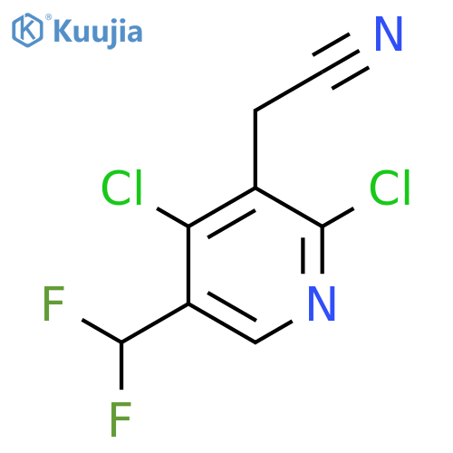 2,4-Dichloro-5-(difluoromethyl)pyridine-3-acetonitrile structure