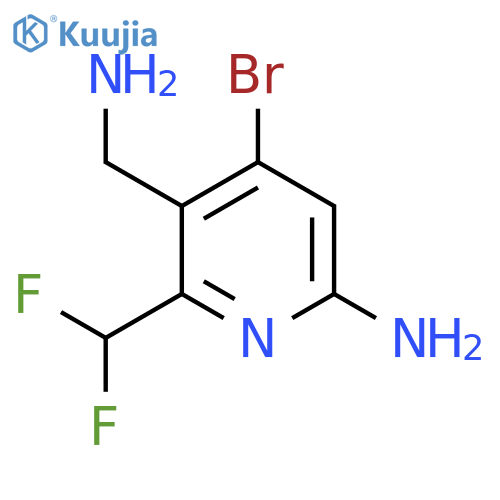 6-Amino-3-(aminomethyl)-4-bromo-2-(difluoromethyl)pyridine structure
