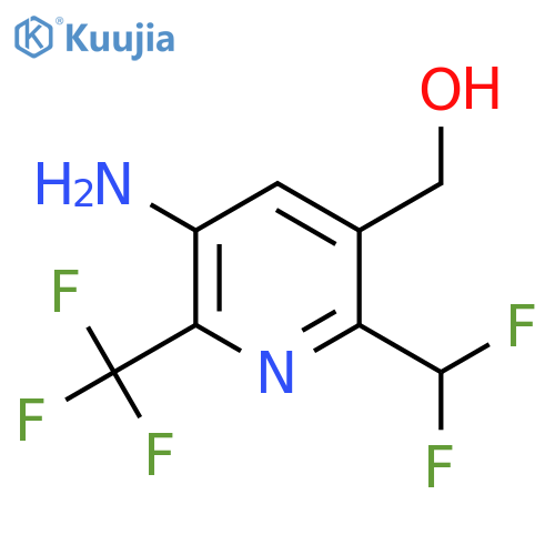 3-Amino-6-(difluoromethyl)-2-(trifluoromethyl)pyridine-5-methanol structure