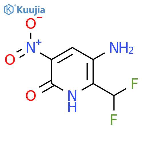 3-Amino-2-(difluoromethyl)-6-hydroxy-5-nitropyridine structure
