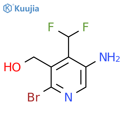 5-Amino-2-bromo-4-(difluoromethyl)pyridine-3-methanol structure