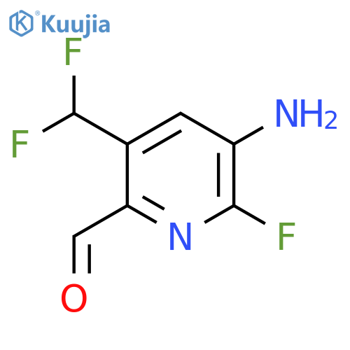 3-Amino-5-(difluoromethyl)-2-fluoropyridine-6-carboxaldehyde structure