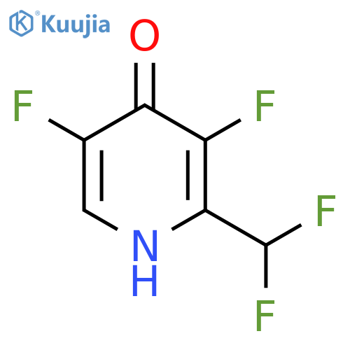 3,5-Difluoro-2-(difluoromethyl)-4-hydroxypyridine structure