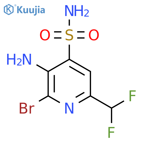 3-Amino-2-bromo-6-(difluoromethyl)pyridine-4-sulfonamide structure