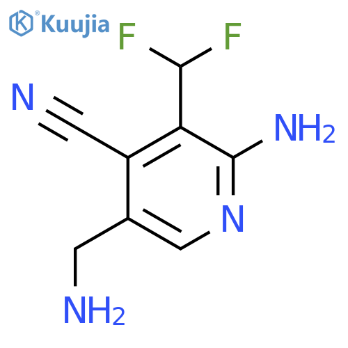 2-Amino-5-(aminomethyl)-4-cyano-3-(difluoromethyl)pyridine structure