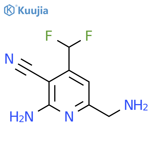 2-Amino-6-(aminomethyl)-3-cyano-4-(difluoromethyl)pyridine structure