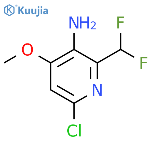 3-Amino-6-chloro-2-(difluoromethyl)-4-methoxypyridine structure