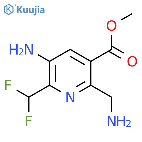 Methyl 3-amino-6-(aminomethyl)-2-(difluoromethyl)pyridine-5-carboxylate structure