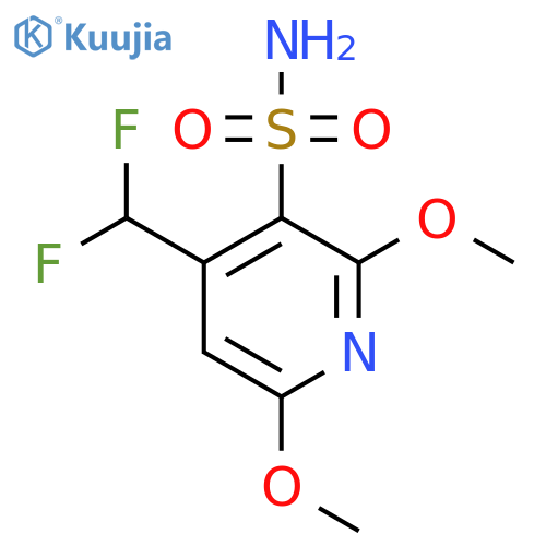 4-(Difluoromethyl)-2,6-dimethoxypyridine-3-sulfonamide structure