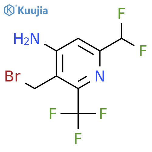 4-Amino-3-(bromomethyl)-6-(difluoromethyl)-2-(trifluoromethyl)pyridine structure