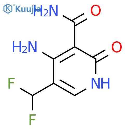 4-Amino-5-(difluoromethyl)-2-hydroxypyridine-3-carboxamide structure