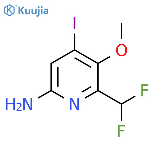6-Amino-2-(difluoromethyl)-4-iodo-3-methoxypyridine structure