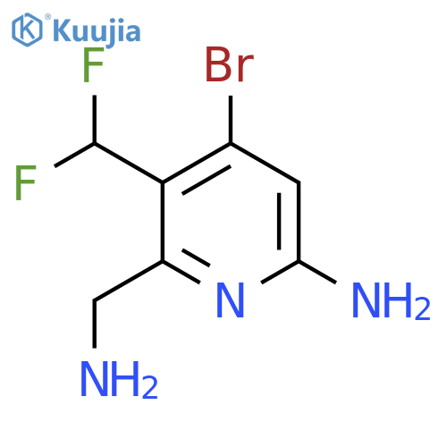 6-Amino-2-(aminomethyl)-4-bromo-3-(difluoromethyl)pyridine structure