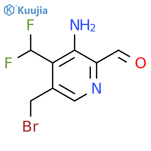 3-Amino-5-(bromomethyl)-4-(difluoromethyl)pyridine-2-carboxaldehyde structure