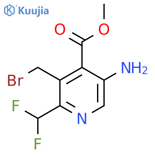 Methyl 5-amino-3-(bromomethyl)-2-(difluoromethyl)pyridine-4-carboxylate structure
