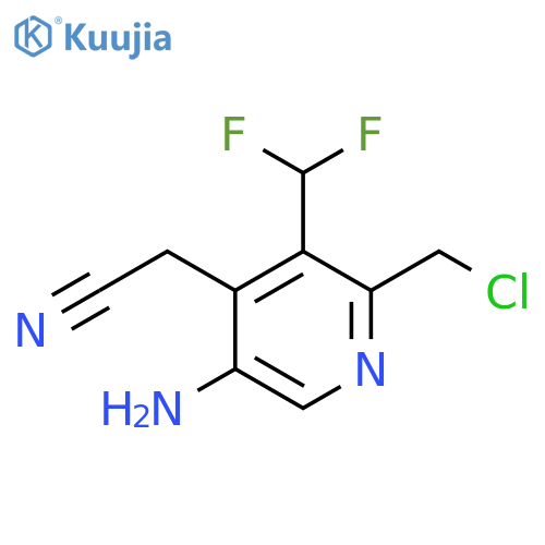 5-Amino-2-(chloromethyl)-3-(difluoromethyl)pyridine-4-acetonitrile structure