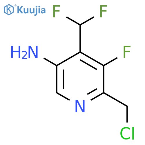 5-Amino-2-(chloromethyl)-4-(difluoromethyl)-3-fluoropyridine structure