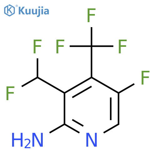 2-Amino-3-(difluoromethyl)-5-fluoro-4-(trifluoromethyl)pyridine structure