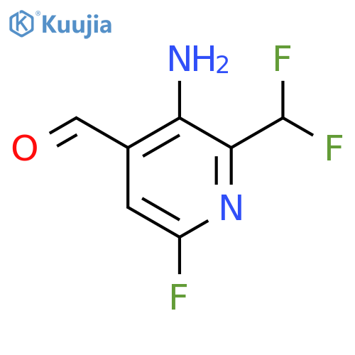 3-Amino-2-(difluoromethyl)-6-fluoropyridine-4-carboxaldehyde structure