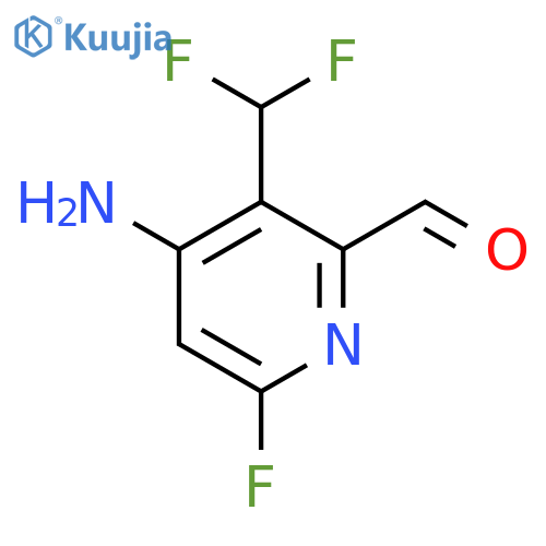 4-Amino-3-(difluoromethyl)-6-fluoropyridine-2-carboxaldehyde structure